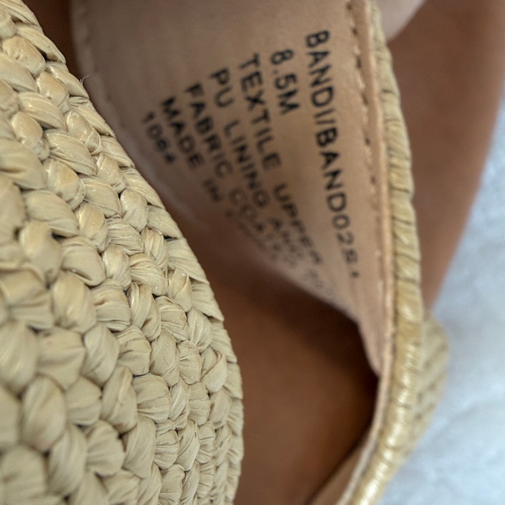 Steve Madden Bandi Espadrille Platform Sandal | Natural Raffia | Size 8.5 - Picture 15 of 16